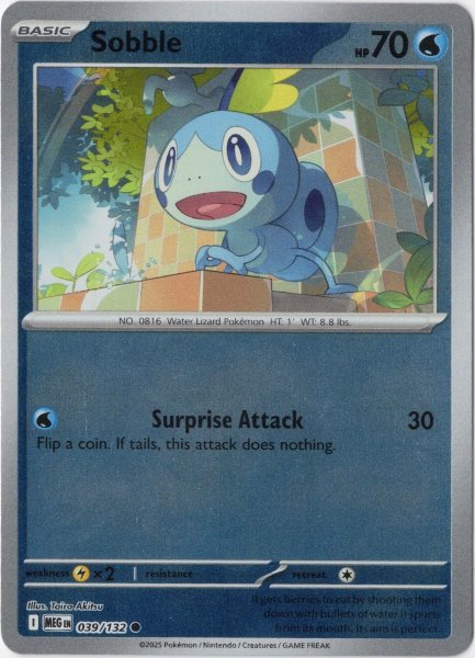 画像1: メッソン　海外版 英語版　リバホロ　Sobble - 039/132 - (1)