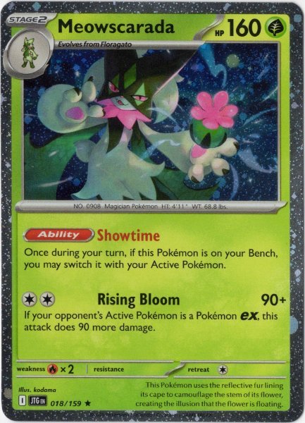 画像1: マスカーニャ　海外版 英語版　ホロ プロモ　Meowscarada - 018/159 - (1)