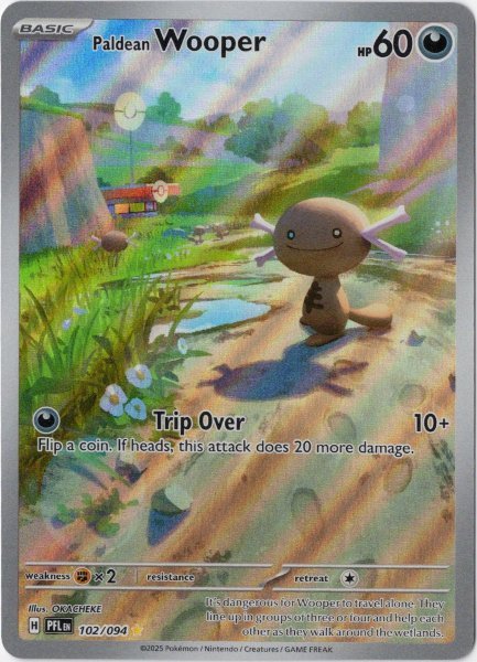 画像1: パルデアウパー　AR　海外版 英語版　Paldean Wooper - 102/094 - (1)