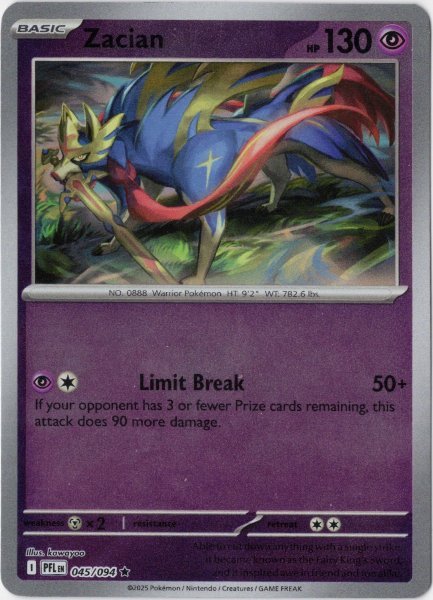 画像1: ザシアン　海外版 英語版　リバホロ　Zacian - 045/094 - (1)