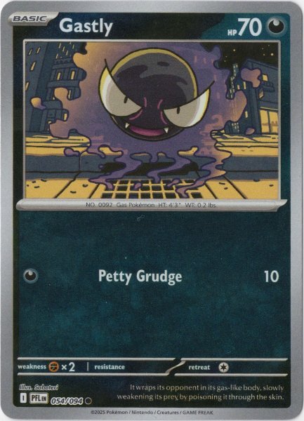 画像1: ゴース　海外版 英語版　リバホロ　Gastly - 054/094 - (1)