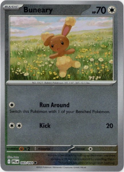 画像1: ミミロル　海外版 英語版　リバホロ　Buneary - 083/094 - (1)