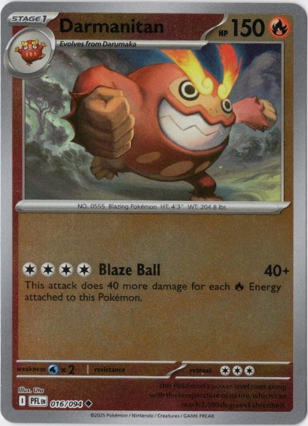 画像1: ヒヒダルマ　海外版 英語版　リバホロ　Darmanitan - 016/094 - (1)