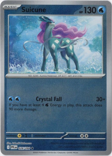 画像1: スイクン　海外版 英語版　リバホロ　Suicune - 026/094 - (1)