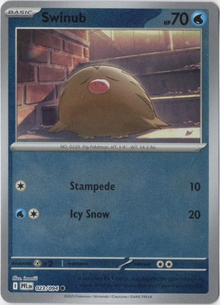 画像1: ウリムー　海外版 英語版　リバホロ　Swinub - 023/094 - (1)