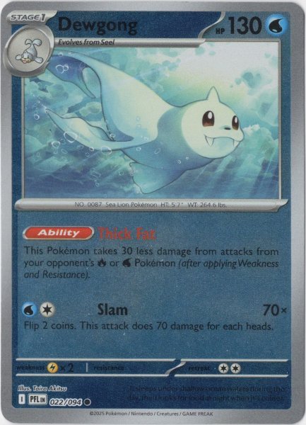 画像1: ジュゴン　海外版 英語版　リバホロ　Dewgong - 022/094 - (1)