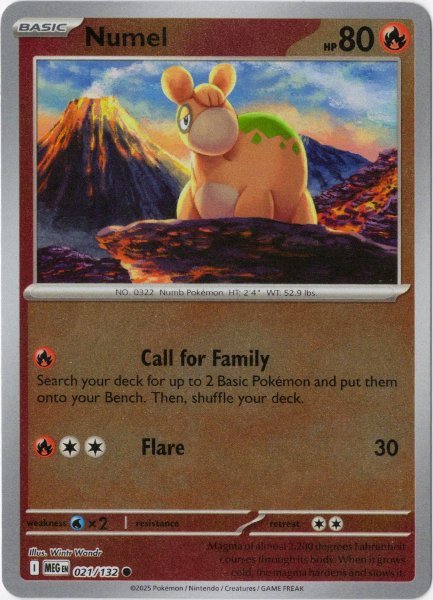 画像1: ドンメル　海外版 英語版　リバホロ　Numel - 021/132 - (1)