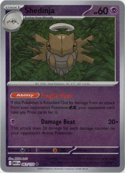 画像1: ヌケニン　海外版 英語版　リバホロ　Shedinja - 061/132 - (1)