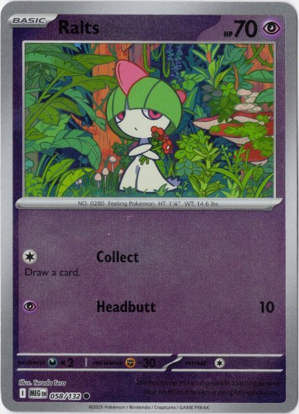 画像1: ラルトス　海外版 英語版　リバホロ　Ralts - 058/132 - (1)