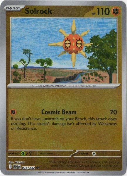 画像1: ソルロック　海外版 英語版　リバホロ　Solrock - 075/132 - (1)