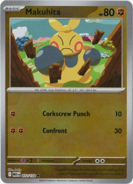 画像1: マクノシタ　海外版 英語版　リバホロ　Makuhita - 072/132 - (1)