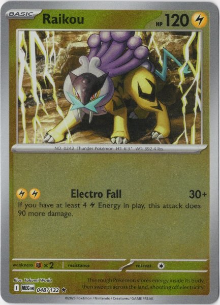 画像1: ライコウ　海外版 英語版　リバホロ　Raikou - 048/132 - (1)