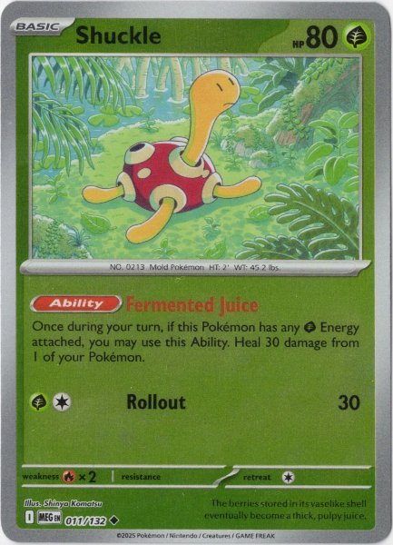 画像1: ツボツボ　海外版 英語版　リバホロ　Shuckle - 011/132 - (1)