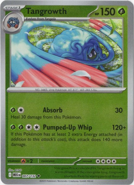 画像1: モジャンボ　海外版 英語版　リバホロ　Tangrowth - 007/132 - (1)