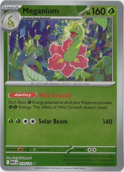 画像1: メガニウム　海外版 英語版　リバホロ　Meganium - 010/132 - (1)