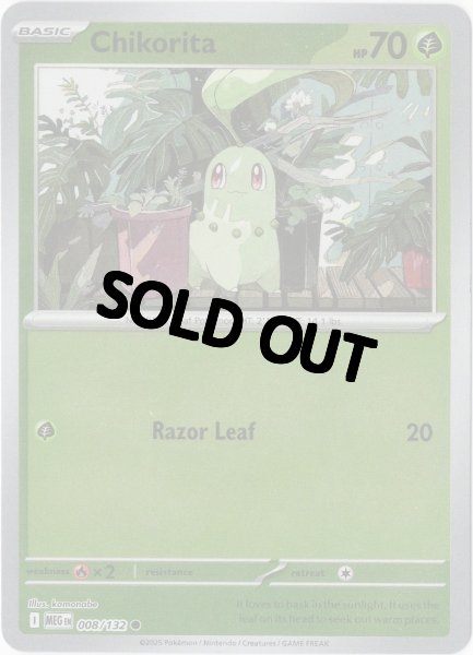 画像1: チコリータ　海外版 英語版　リバホロ　Chikorita - 008/132 - (1)