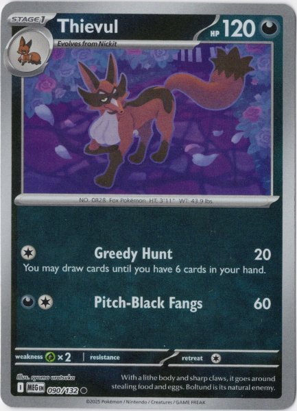 画像1: フォクスライ　海外版 英語版　リバホロ　Thievul - 090/132 - (1)