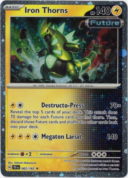 画像1: テツノイバラ　海外版 英語版　ホロ プロモ　Iron Thorns - 062/162 - (1)