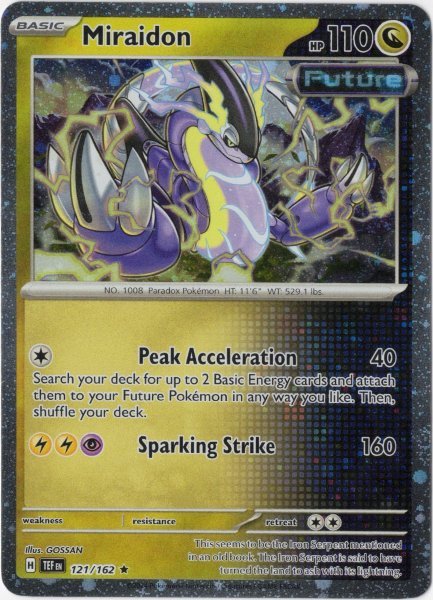 画像1: ミライドン　海外版 英語版　ホロ プロモ　Miraidon - 121/162 - (1)