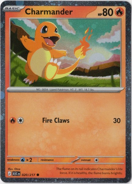 画像1: ヒトカゲ　海外版 英語版　ホロ プロモ　Charmander - 020/217 - (1)