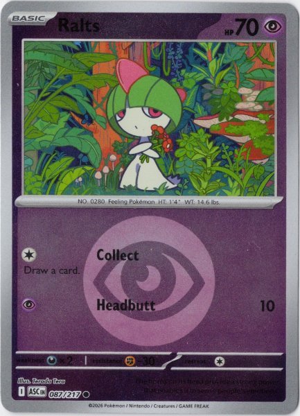 画像1: ラルトス　海外版 英語版　リバホロ　エネルギーミラー　Ralts - 087/217 - (1)