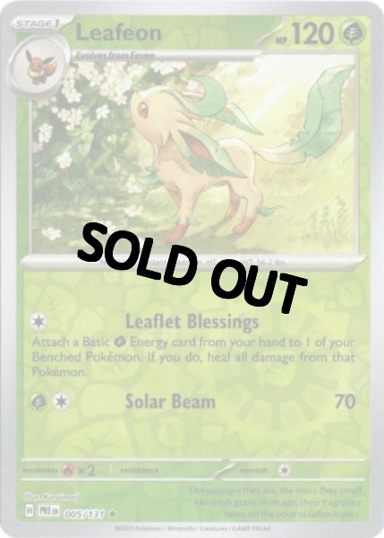 画像1: リーフィア 海外版 英語版 リバホロ Leafeon - 005/131 - (1)