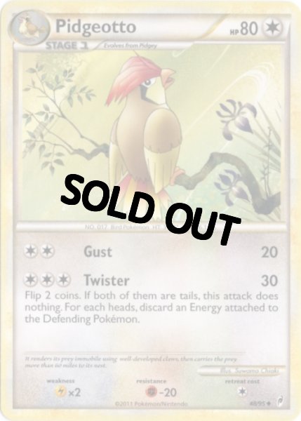画像1: ピジョン　海外版 英語版　Pidgeotto - 48/95 -　海外限定イラスト (1)