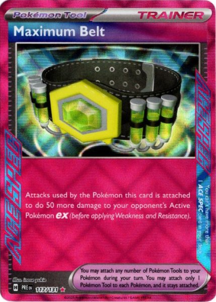 画像1: マキシマムベルト　海外版 英語版　ACE SPEC　Maximum Belt - 117/131 - (1)