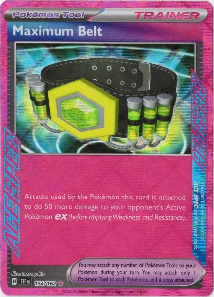 画像1: マキシマムベルト　海外版 英語版　ACE SPEC　Maximum Belt - 154/162 - (1)
