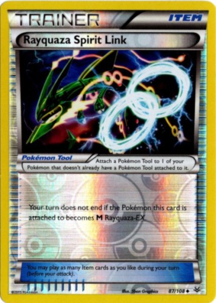 画像1: レックウザソウルリンク　海外版 英語版　リバホロ　Rayquaza Spirit Link - 87/108 - (1)