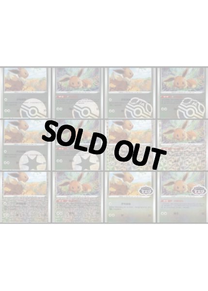 画像1: イーブイ　中国語(簡体字)版　12枚セット (1)