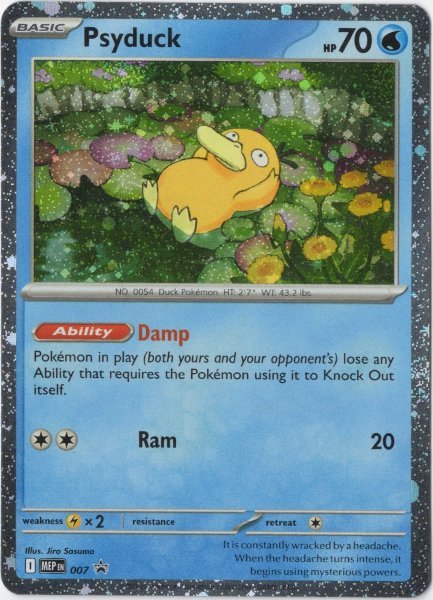 画像1: コダック　海外版 英語版　ホロ プロモ　Psyduck - MEP007 - (1)