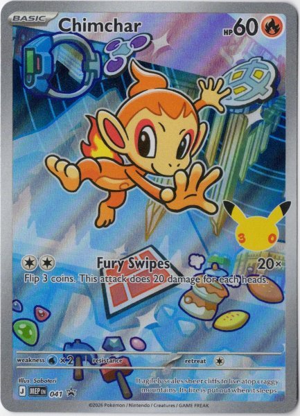 画像1: ヒコザル　AR　海外版 英語版　30th プロモ　Chimchar - MEP041 - (1)