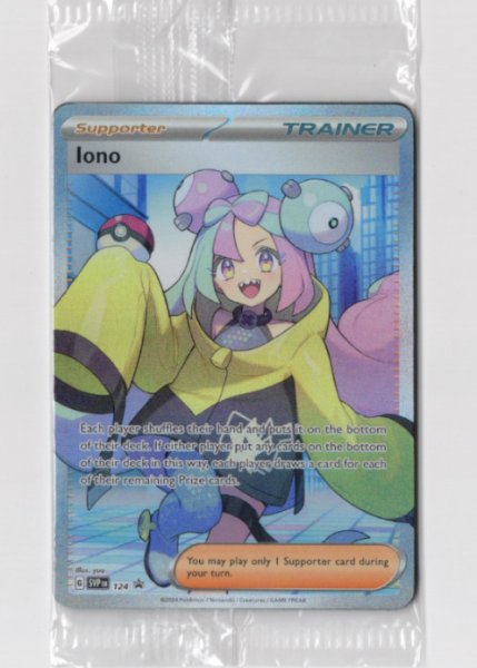 画像1: ナンジャモ　SR　海外版 英語版　プロモ　Iono - SVP124 -　海外限定イラスト　未開封 (1)