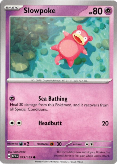 ヤドン 海外版 英語版 Slowpoke - 079/165 -【Card Chicken】