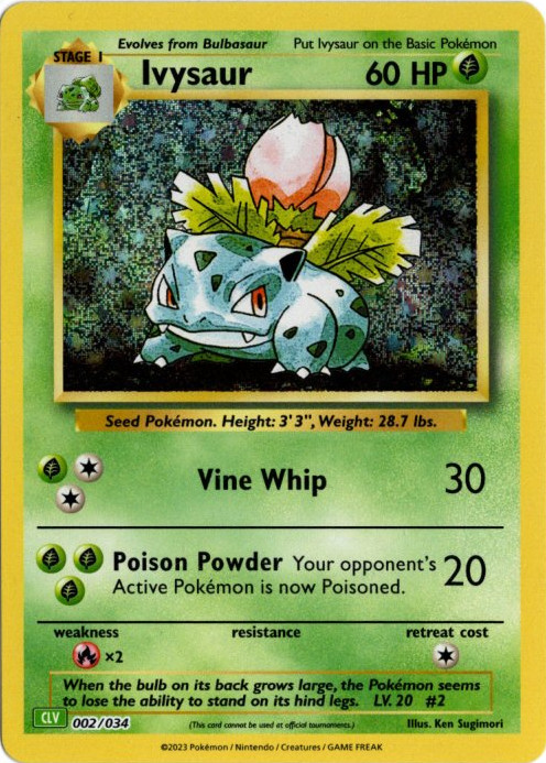 フシギソウ Classic 海外版 英語版 Ivysaur - 002/034 -【Card