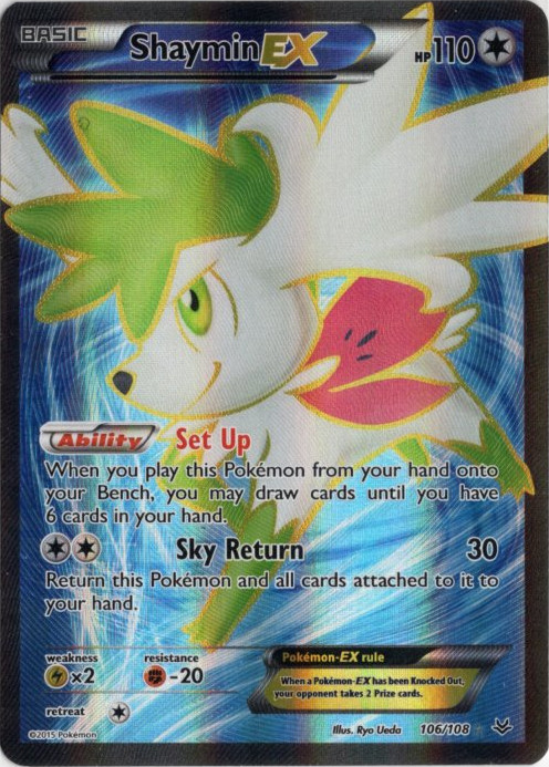 シェイミEX SR 海外版 英語版 Shaymin EX - 106/108 -【Card