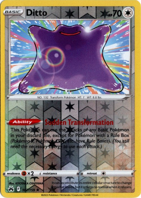 メタモン 海外版 英語版 リバホロ Ditto - 107/159 -【Card