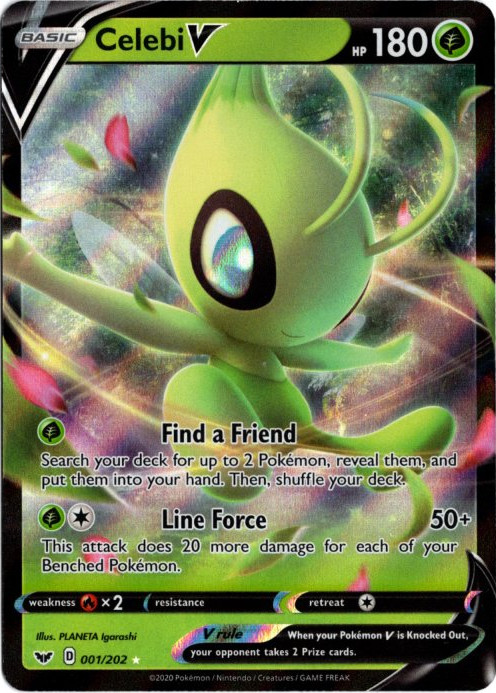 セレビィV 海外版 英語版 Celebi V - 001/202 -【Card Chicken】