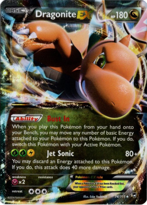 カイリューEX 海外版 英語版 Dragonite EX - 74/111 -【Card