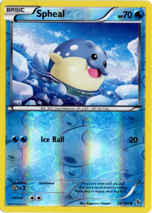 タマザラシ 海外版 英語版 リバホロ Spheal - 24/106 -【Card